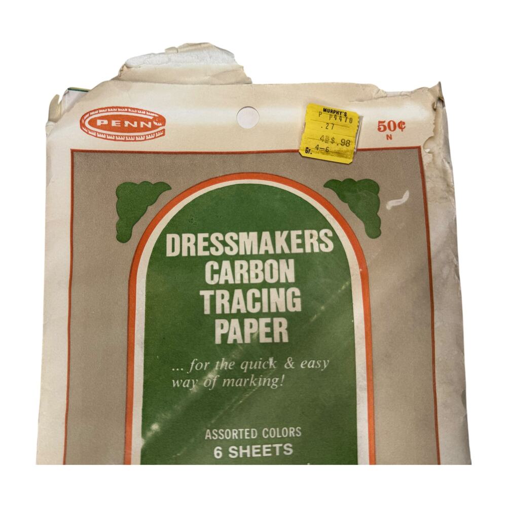 Vintage Singer Penn Dressmakers Carbon Tracing Paper Lot Sewing Notions - Picture 3 of 6